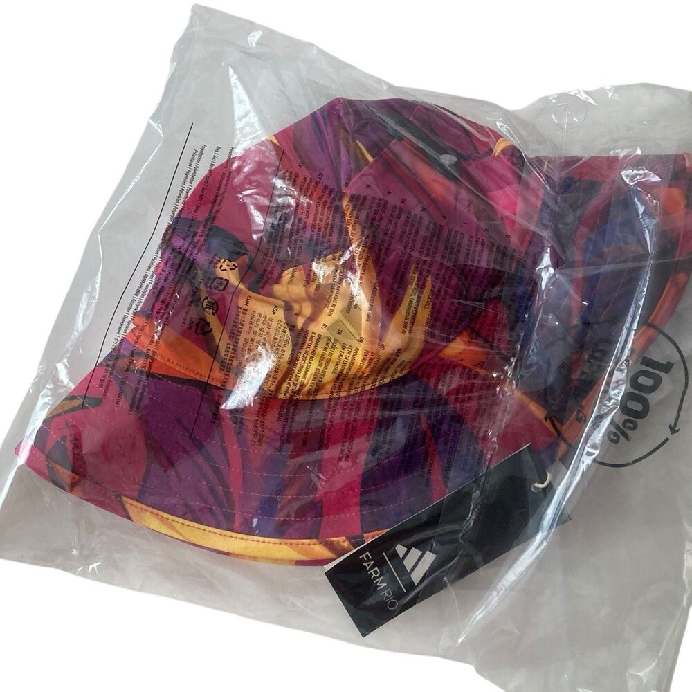 FARM Rio Floral Bucket Hat in Pink, Orange, Yellow, Purple-NWT!! - Picture 7 of 16